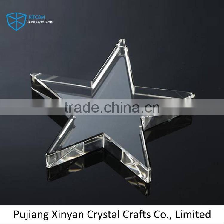 crystal paperweight wholesale/crystal star paperweight