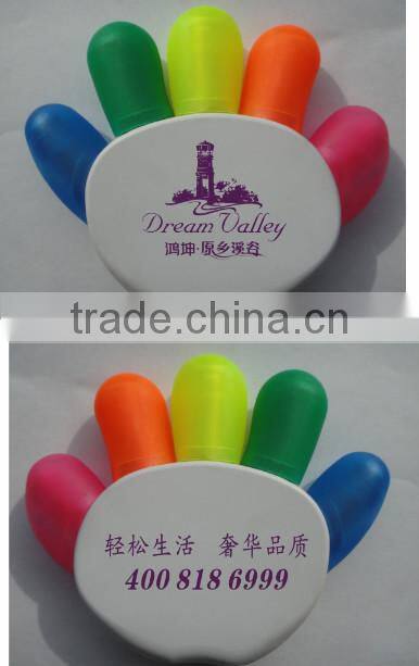 Custom Novelty Heart Shape Highlighter Pens