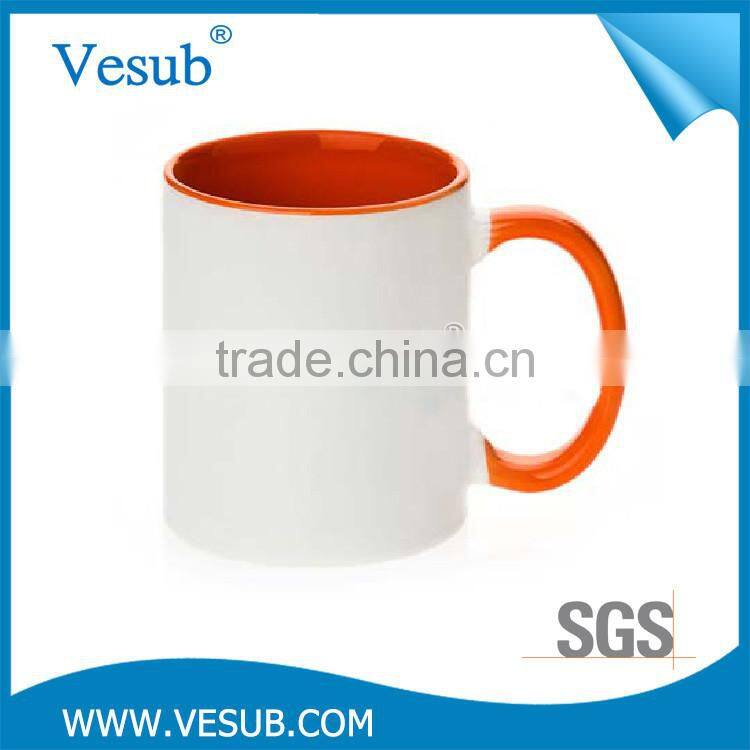 Newest 2017 hot products 11OZ double color mini double station mug sublimation