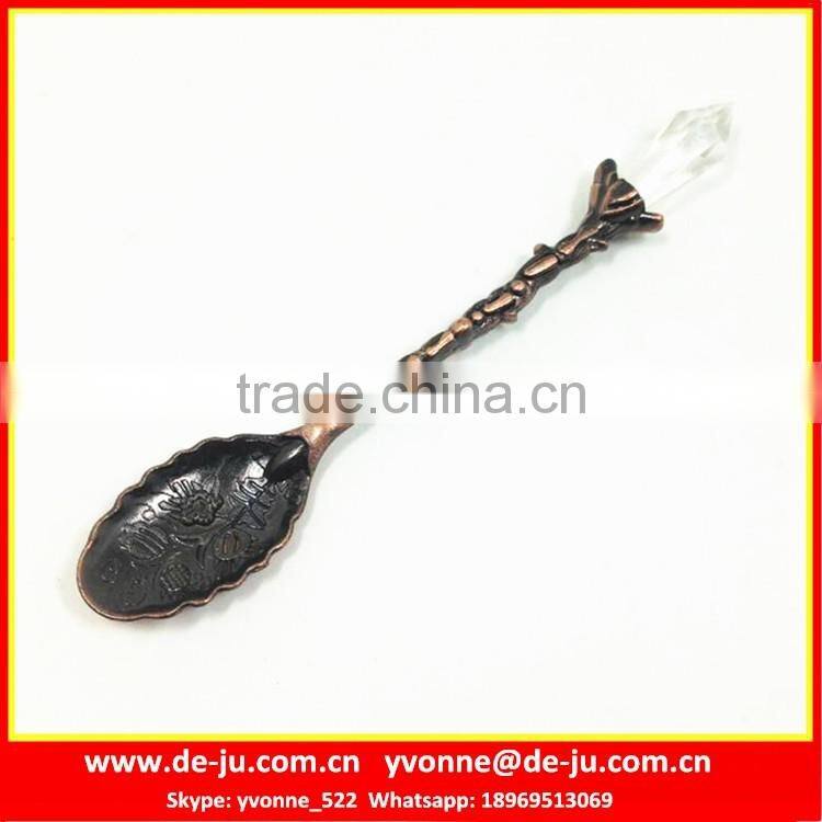 Small Shinny Silver Acorn Stainless Steel Spoon