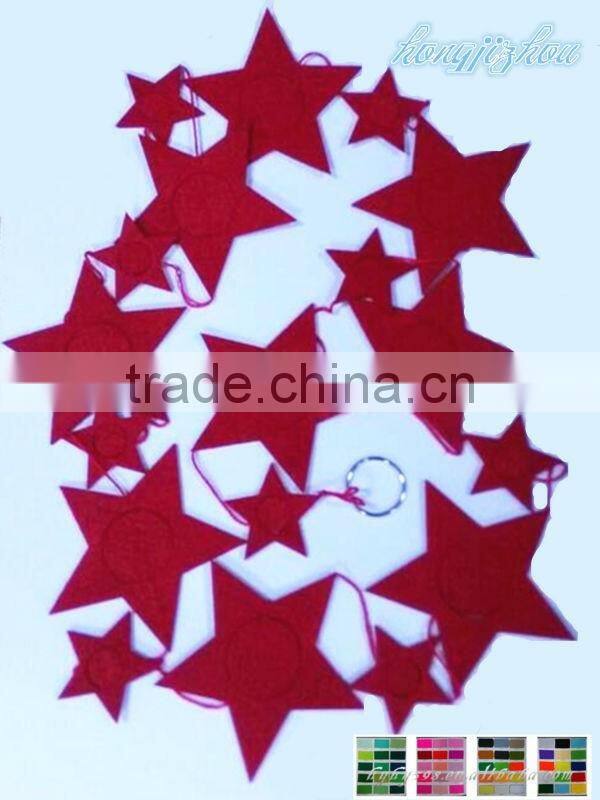 15072701 Hot sales! christmas hanging felt decor for tree ,custom order welcomed felt decor