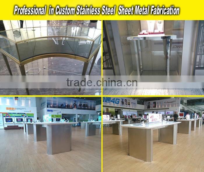 New Style Stainless Steel Watch Display Showcase with Glass