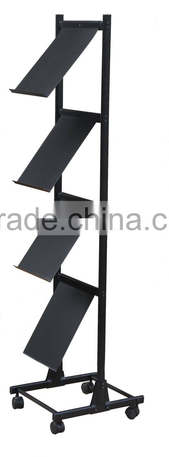 2016 Hangzhou Library Metal Newspaper Stand Rack Book Rack