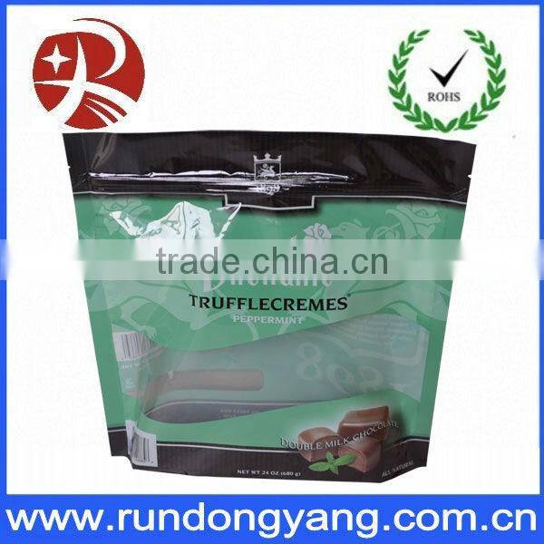 plastic stand up zipper packaging bag with printing logo