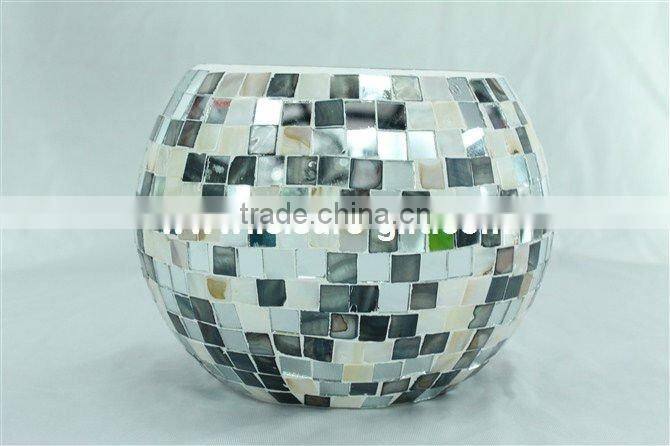 Handmade Glass Mosaic Acrylic Vase