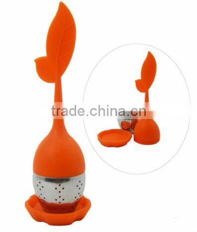 304 Stainless steel tea infuser /leaf shape tea ball