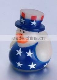 Wholesale fashion design rubber baby tub swimming duck toy