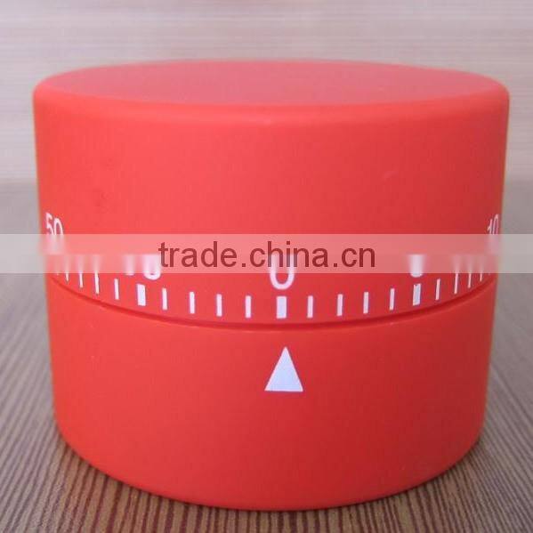 Plastic cylinder shape mechanical sound kitchen timer