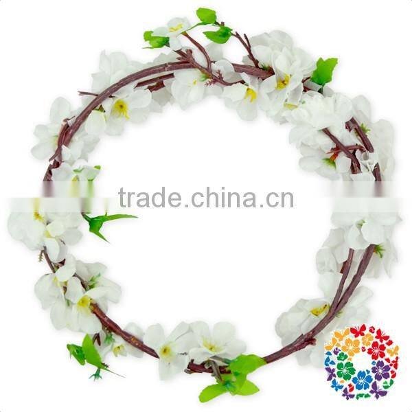 Purple Flower Headband Vintage Wedding Crown Artificial Wreath