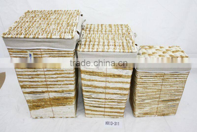 Dirty Clothes Bathroom Storage Basket Rattan Laundry Basket