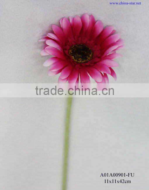 artificial pink single gerbera