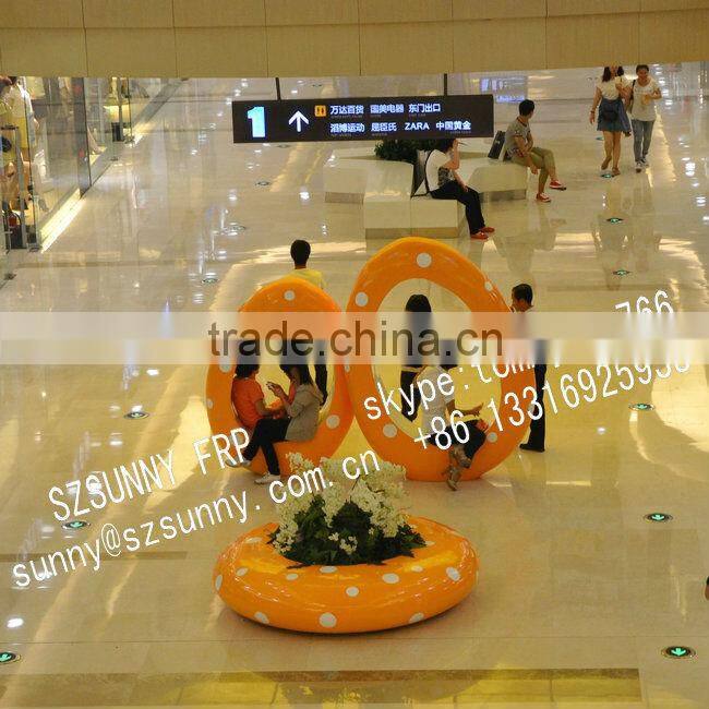 Big fiberglass flowerpot