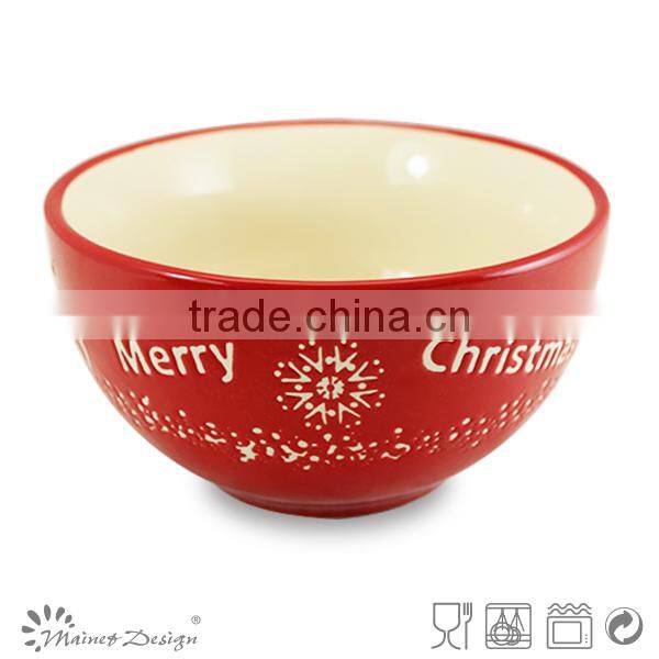 wholesale gift Ceramic Christmas Bowl