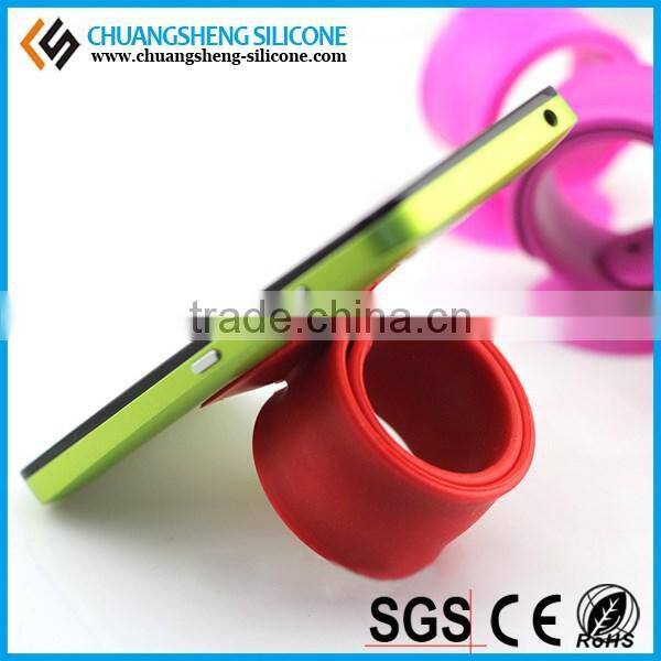 silicone slap mobile phone holder, mobile phone stand, mobile phone support