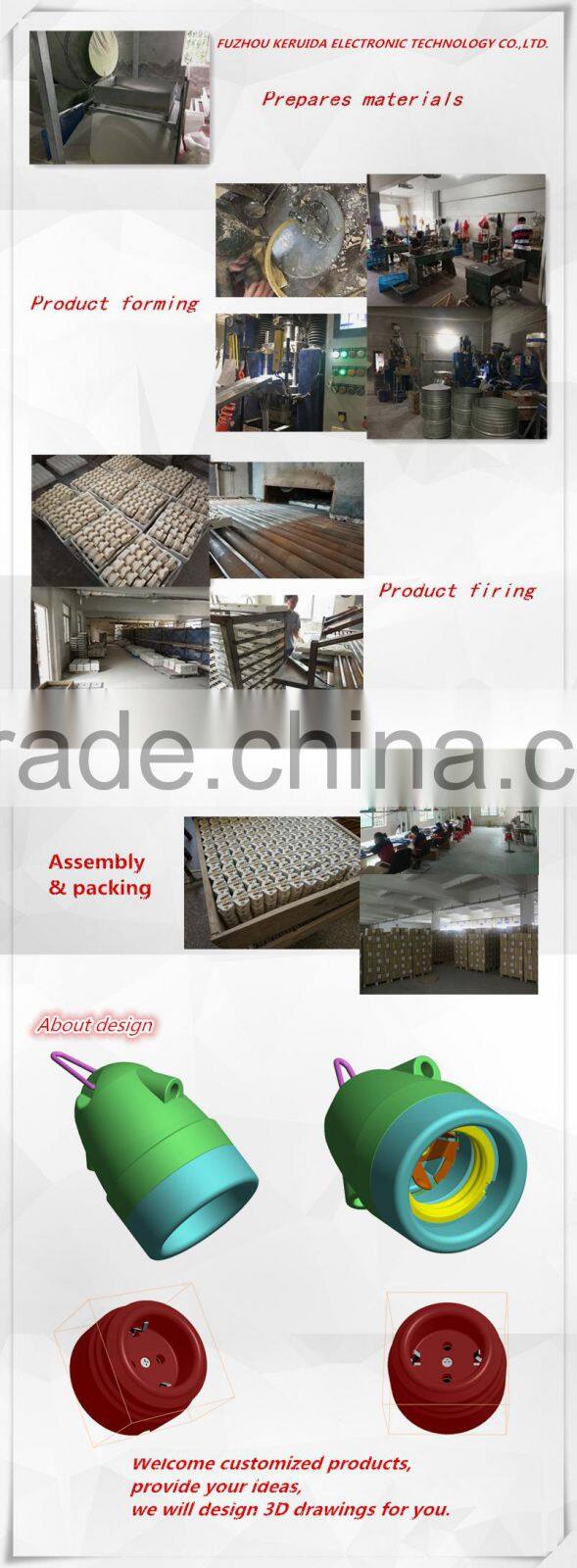 wooden house european colorful glazed porcelain wire holder,wire clip connector,clamp wire connector