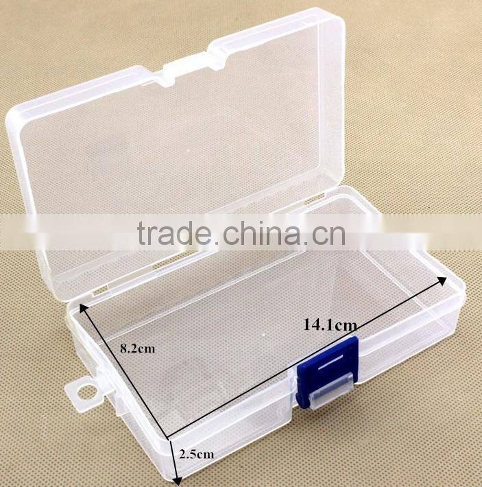 Clear Component parts Kits Plastic Storage box Case without Compartment