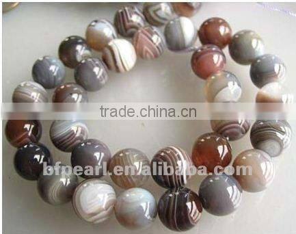 wholesale16" 8mm round black frosted agate beads