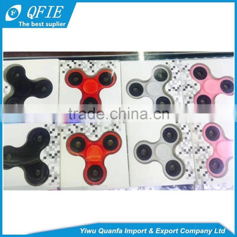 New product colorful plastic fidget spinner decompression toys hot sale in North America