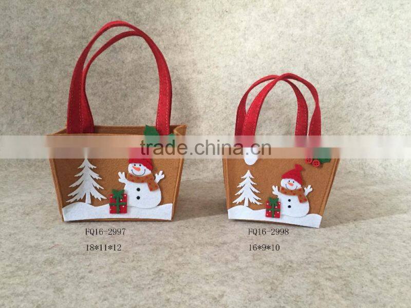 New design promotion felt shopping bag, felt christmas gift bag