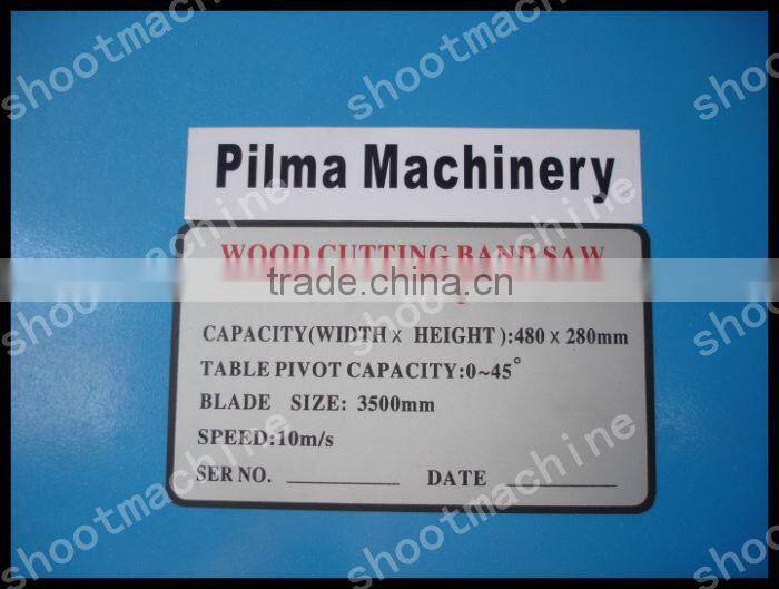 Woodworking Heavy-Duty Bandsaw Machine MJ3450 with 510mm Saw Wheel and 3.5kw motor