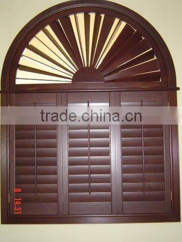 white wooden window shutter