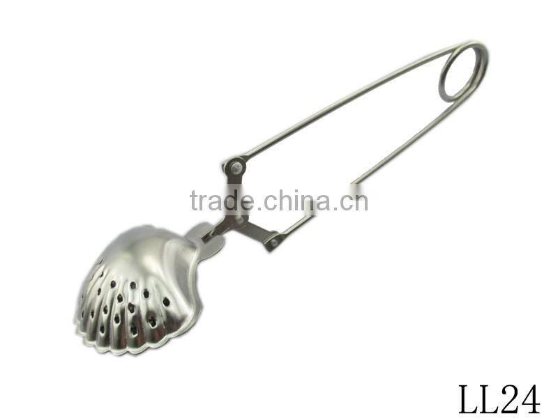 Shell design stainless steel tea strainer