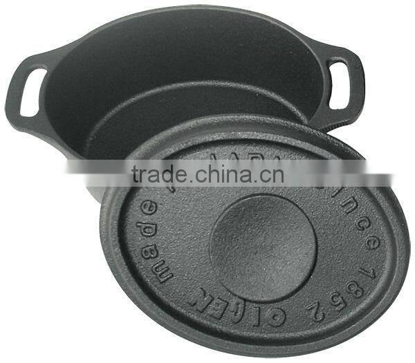 Cast Iron Casserole Cocottes Oval Pan