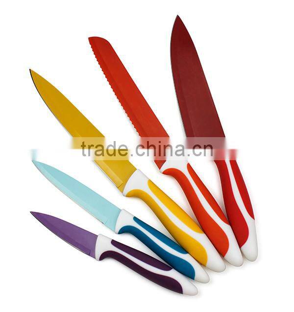 Best Kitchen Knife Set 5pcs Non-Stick Coating Knife Set