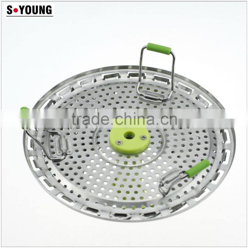 42002 Stainless Steel Foldable Vegetable Steamer Colander filter