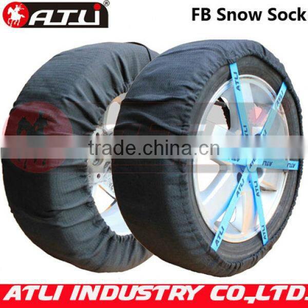 Hot selling quick mounting polyester fibre FB auto snow sock