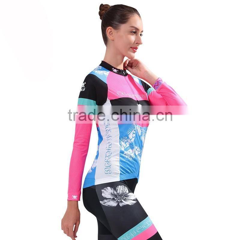 OEM service women printing cycling jerseys factory