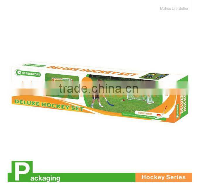 kids mini plastic hockey goal for children training with hockey sticks and balls