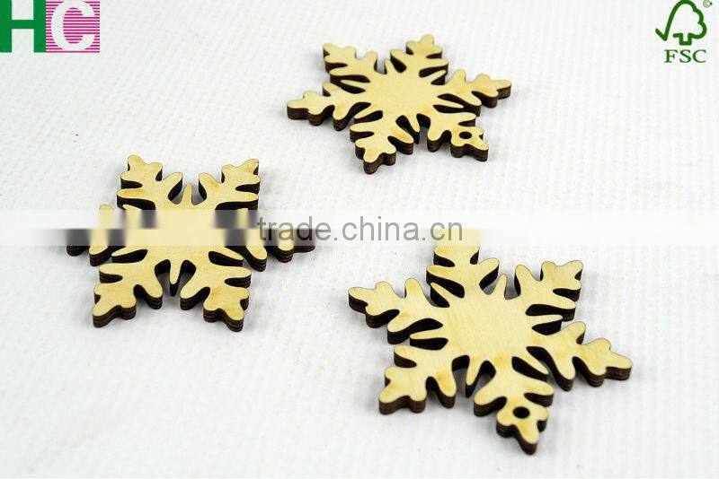 wood snow slices for Christmas tree decoration
