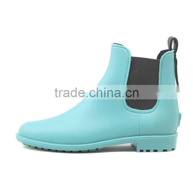 colorful chelsea rain boots with simple shape for women