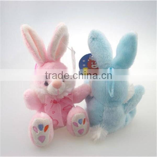 Cute Custom Soft Stuffed Little Bunny Plush Toy Keychain