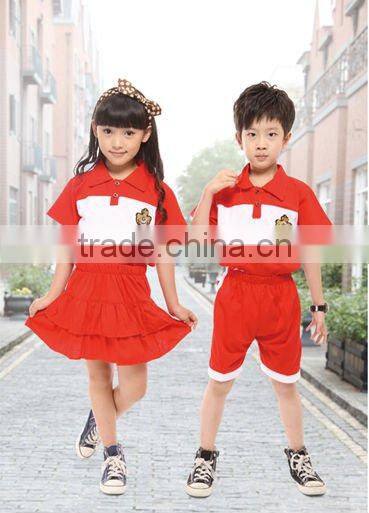fashional cotton summer primary school uniforms