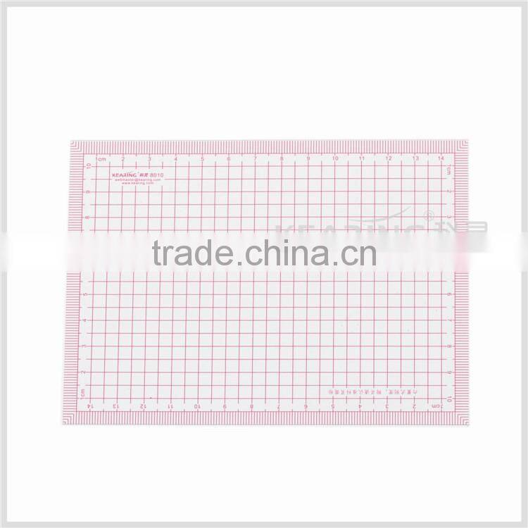 Kearing soft plastic trasparent sewing quilting ruler 110*150mm Built-in calibration for handicraft pattern making# 8010