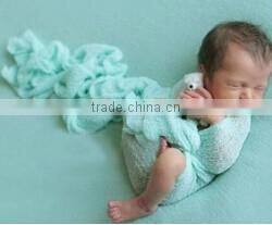 Handmade knitted baby wraps crochet baby blanket newborn photography props