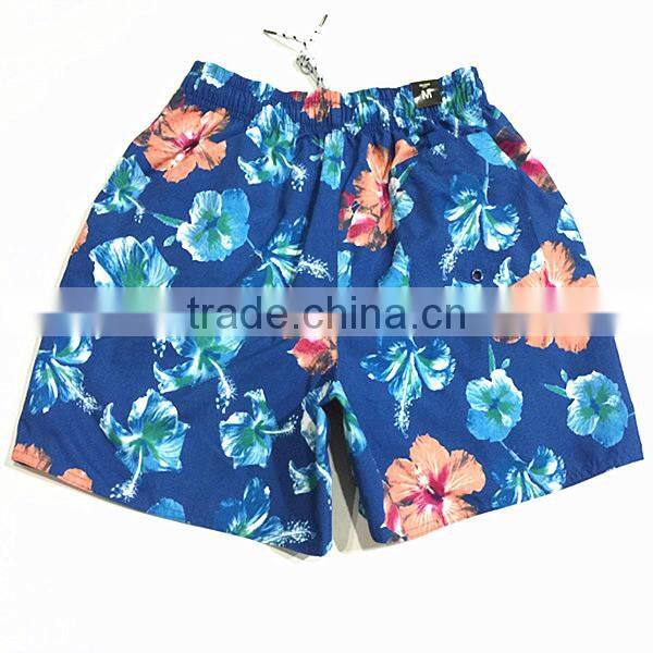 2015 Newest Floral Prints 100% Polyester Board Short