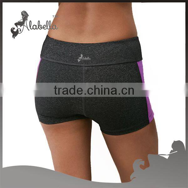 Heathered Colorblock Workout women crossfit Shorts for running activewear wholesale