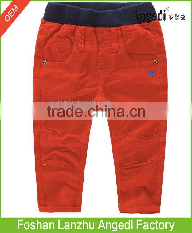 Baby Boy's autumn &winter apparel corduroy pants solid color Anti-Pilling pants for boy