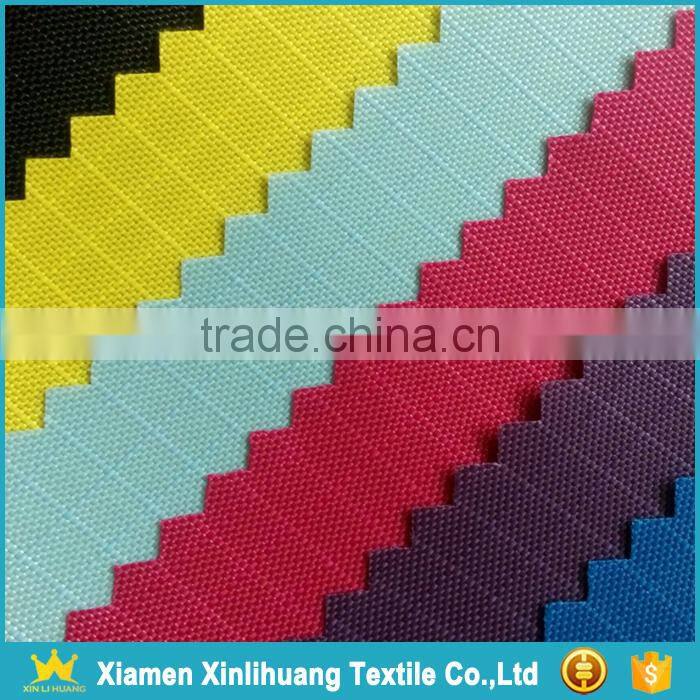 Top Quality Widely Used 210D PU Coated Waterproof 100% Nylon Ripstop Fabric