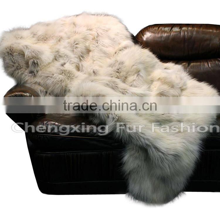 CX-D-122 Living Room Rug , Customized Living Room Fox Fur Rug Shaggy Carpet Rugs