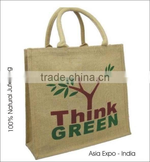 Jute Bags printed with name & logo