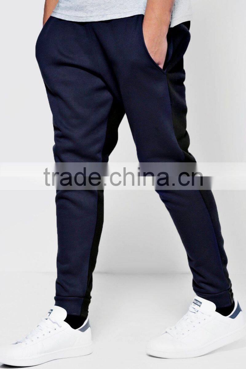 new design sweat pants two side splice joggers custom your own design