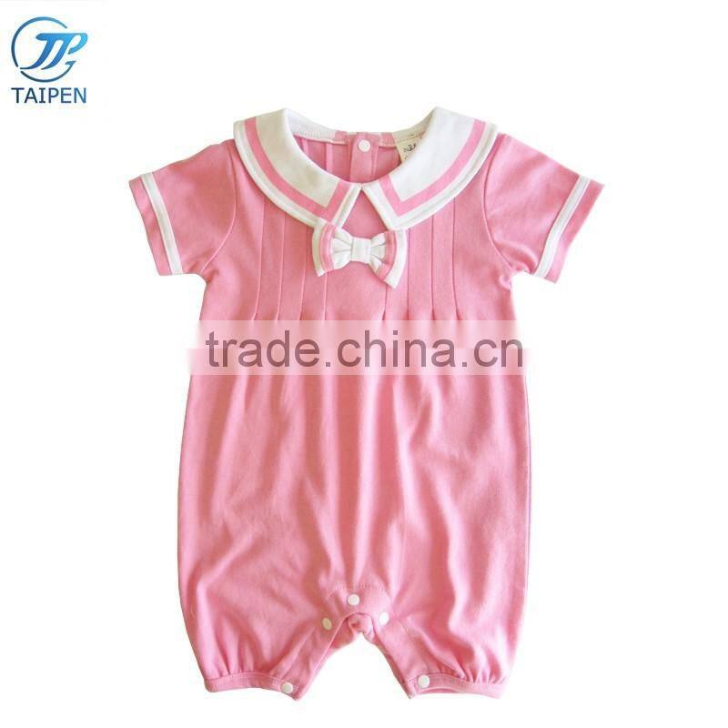 2017 Summer Newborn Baby Girl Clothes Baby Body Suit With Ruffle Short Sleeve Baby Girl Romper