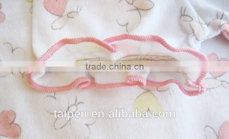 Latest Summer Newborn Baby Clothes Designs Ruffle Sleeve Baby Girls Romper With Follwers Printting