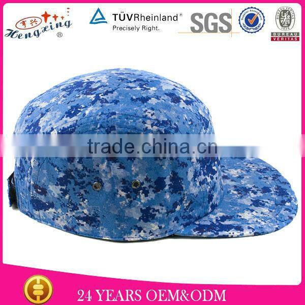 Plain Design Your Own Custom 5 Panel Caps With Leather Patch