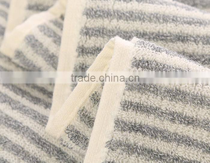 100% Cotton Compressed Stripes Sport Towels