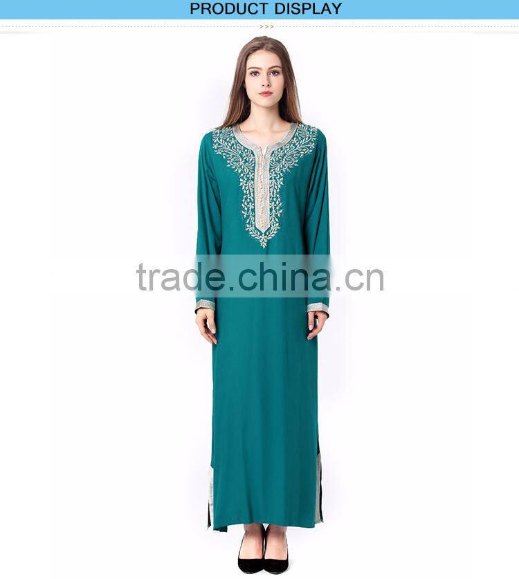 Muslim fashion women Long sleeve abaya 2017 Dubai dress kaftan dubai abaya wholesale
